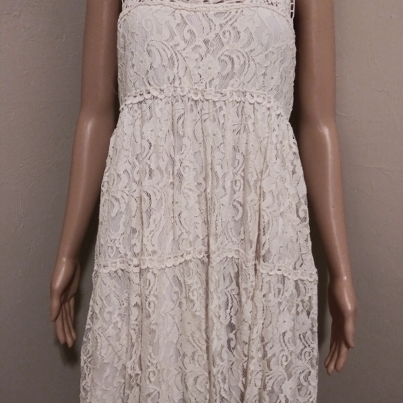 Vintage flowy tunic lace blouse - Picture 4 of 10